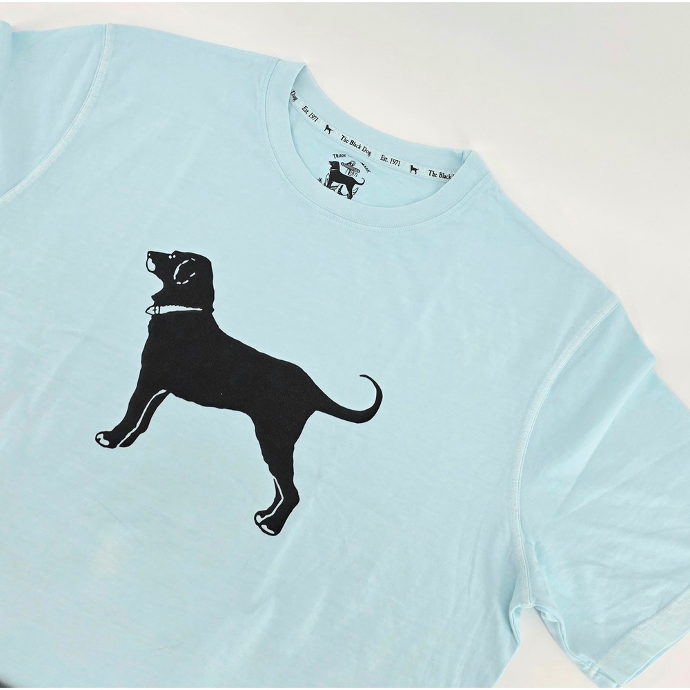 The Black Dog Short Sleeve T-Shirt Men's Large L Coastal Blue Graphic Print 2026